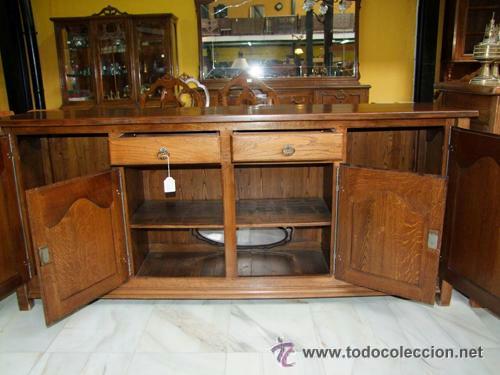Antig&uuml;edades: BUFET/APARADOR ROBLE MACIZO REF.4280 - Foto 4